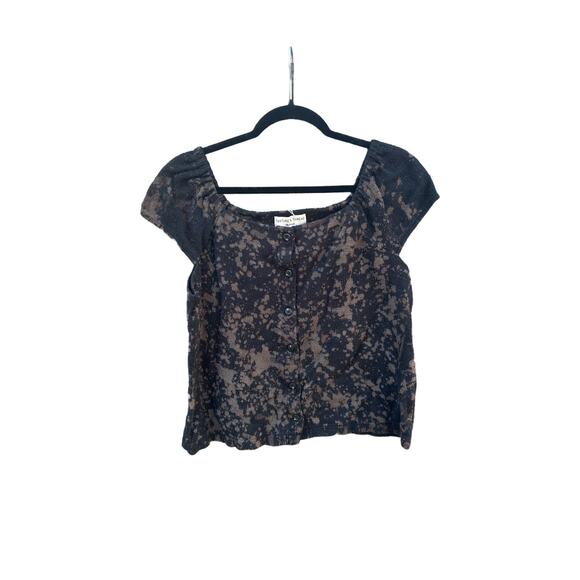 Tie Dye Button Up Shirt | Women’s Shirt | Splatter Tie - Reverse Dye - Picture 1 of 2